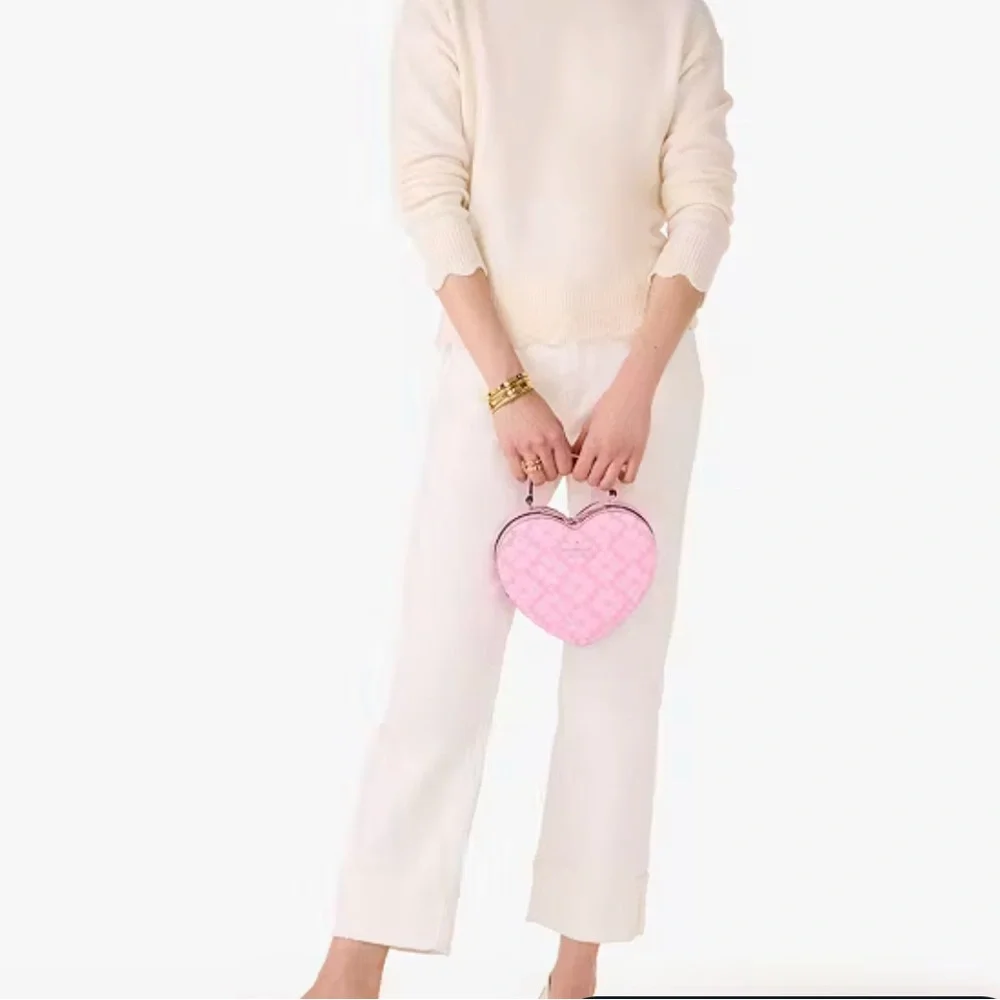 Kate Spade Love Shack Spade Flower Heart Crossbody Parisian Rose